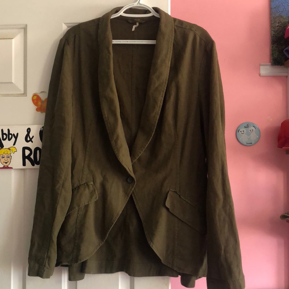 Thin linen blazer